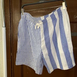 Men’s Spliced Pinstripe Vacation Shorts